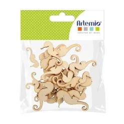 Artemio 30 Mini Décorations En Bois Hippocampes