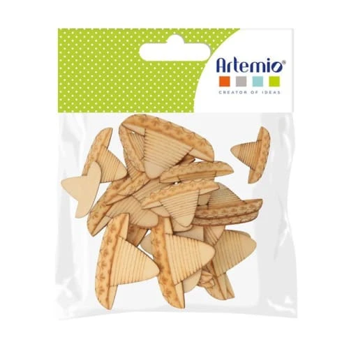 Artemio 30 Mini Silhouettes En Bois Sombreros