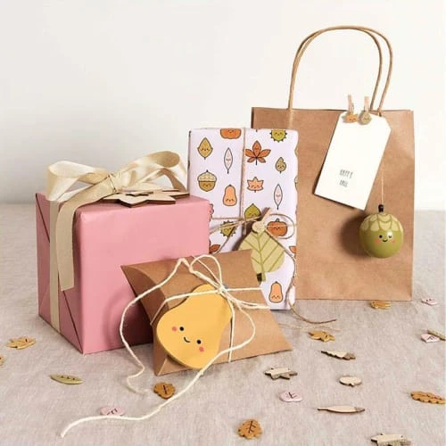 Rico Design 48 Silhouettes En Bois Feuilles Pailletées Dorées – Image 4