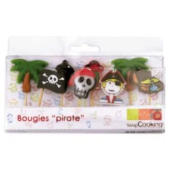 SCRAPCOOKING 8 Bougies D'anniversaire Pirates