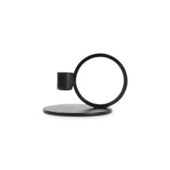 Salt & Pepper Bougeoir En Métal Noir 10xH9cm