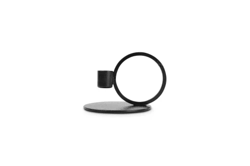 Salt & Pepper Bougeoir En Métal Noir 10xH9cm