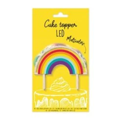SCRAPCOOKING Cake Topper LED Arc-en-ciel