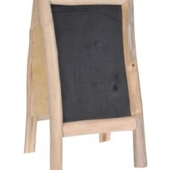 Wadiga Chevalet Ardoise Double Face En Teck H100cm