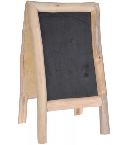 Wadiga Chevalet Ardoise Double Face En Teck H100cm