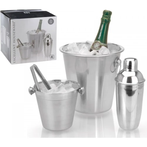 Wadiga Coffret Cocktail 4 Pièces En Acier Inoxydable – Image 2