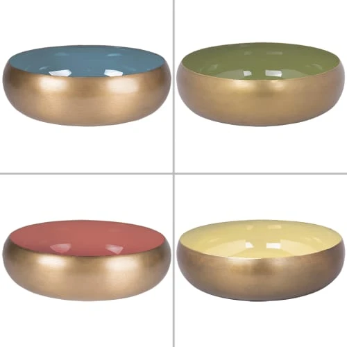 Table Passion Coupe Métal 35 Cm (1 Modèle Aléatoire) Or