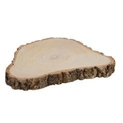 Wadiga Décoration De Table Rondelle De Bois Avec écorces D29cm