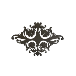 LP Design Dessous De Plat Design Acier Noir Mat