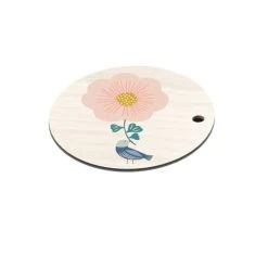 Atomic Soda Dessous De Plat En Bois Bird Cueillette De 26 Cm
