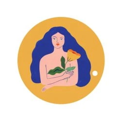 Atomic Soda Dessous De Plat En Bois Femme Fleur 26 Cm