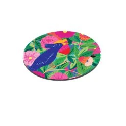 Atomic Soda Dessous De Plat En Bois Oiseau Jungle De 26 Cm