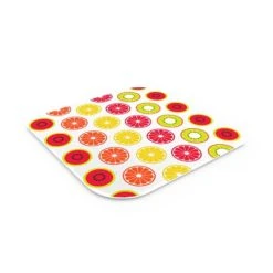 PEBBLY Dessous De Plat En Verre Trempé Agrumes 16x16cm