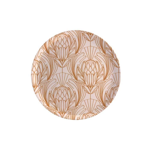 Atomic Soda Grand Plateau Rond En Bois 1930 45 Cm