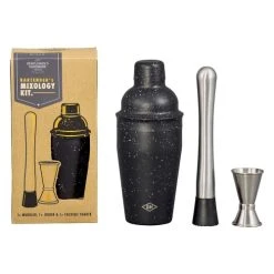 Gentlemen's Hardware Kit Shaker Et Mixologie Métal Noir