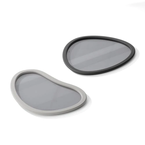 Umbra Lot De 2 Plateaux Gris