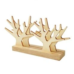 Reine Mère Lot De 4 Dessous De Verre Et Socle Sous-Bois