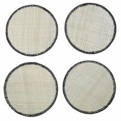 Casatera Lot De 4 Sets De Table Ronds Pandan - D 35 X