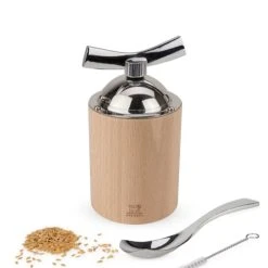 Peugeot Saveurs Moulin à Graines De Lin Manuel En Bois Naturel Et Inox H13cm