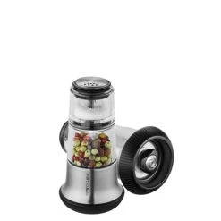 GEFU Moulin à Poivre Avec Salière Inox En Acier Inoxydable Argent