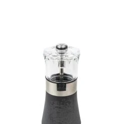 Peugeot Saveurs Moulin à Sel Manuel En Bois Inox Et Acryl Graphite H12cm