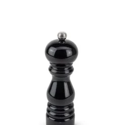 Peugeot Saveurs Moulin à Sel Manuel En Bois Laqué Noir H18cm