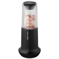 GEFU Moulin à Sel Ou à Poivre En Acier Inoxydable Noir H18,5cm