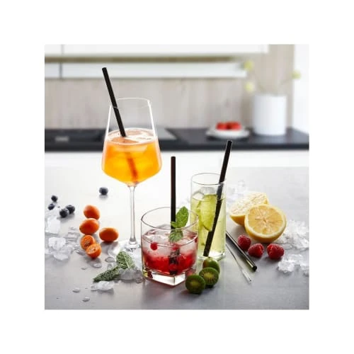 GEFU Paille En Verre 18 Cm En Verre Gris – Image 3