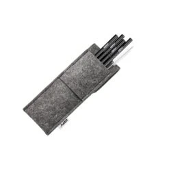 GEFU Paille En Verre 18 Cm En Verre Gris