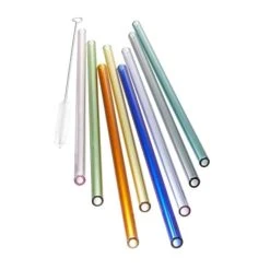 GEFU Pailles En Verre 23cm - Lot De 8