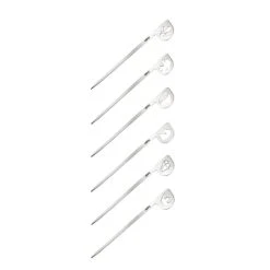 GEFU Piques à Cocktail En Acier Inoxydable Argent - Lot De 6