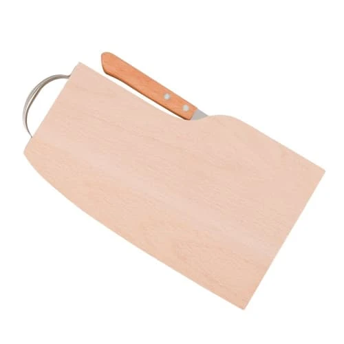 Maisons Du Monde Planche à Saucisson En Bois De Hêtre Et Couteau