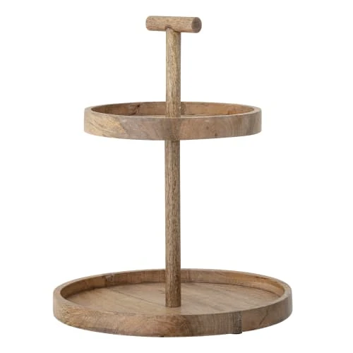 Bloomingville Plateau 2 Niveaux Marron Bois D35.5cm – Image 2