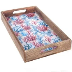 Signes Grimalt Plateau Corail En Bois De Manguier 38x22,5cm