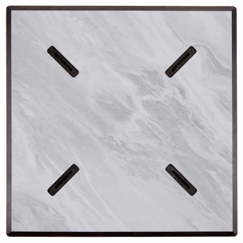 Oviala Plateau De Table Stratifié 60x60 Cm Marbre – Image 3