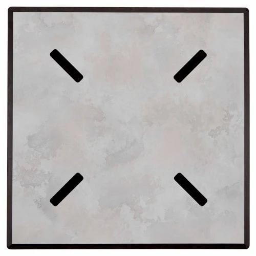 Oviala Plateau De Table Stratifié 70x70 Cm Béton Gris Clair – Image 4