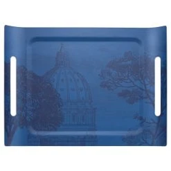 Le Jacquard Francais Plateau En Bois Crepuscule 58 X 42