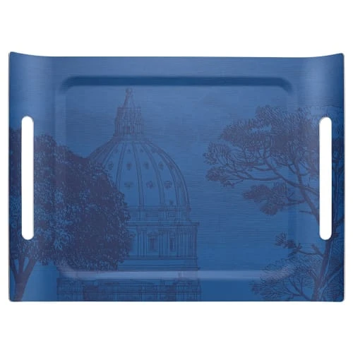 Le Jacquard Francais Plateau En Bois Crepuscule 58 X 42