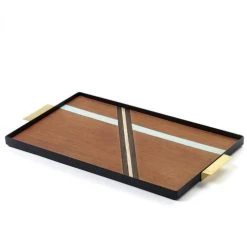 Serax Plateau En Bois Et Métal 44x24cm