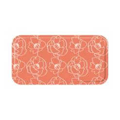 Atomic Soda Plateau En Bois Rectangulaire Dentelle Fleur 43x22 Cm