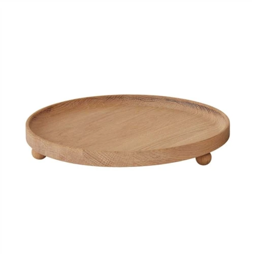 OYOY Living Design Plateau En Bois Rond Chêne Ø30xH4,7cm