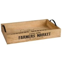 Maisons Du Monde Plateau En Manguier Imprimé Effet Vieilli