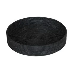 Rendez Vous Déco Plateau Noir En Feuille De Bananier D54 Cm