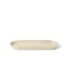 BlimPlus Plateau Ovale En Polypropylène Beige Opaque 37,5x15 Cm