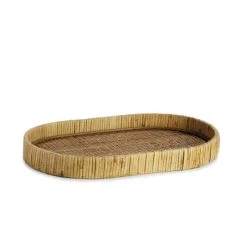 Wadiga Plateau Ovale Tressé En Osier