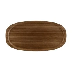 ARY Plateau Ovale Viventium Noyer 56 X 28 Cm