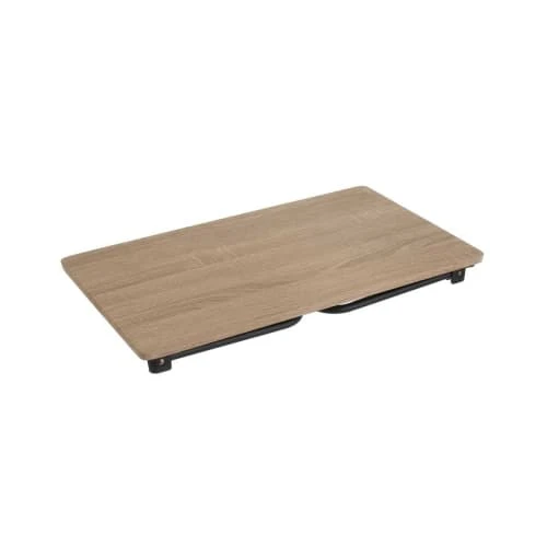 Wadiga Plateau Petit Déjeuner Au Lit En Métal Noir Et Bois MDF – Image 3