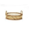 Wadiga Plateau Rond Bambou Avec Anses 30x14cm