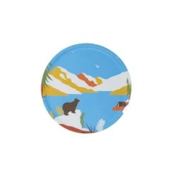 Atomic Soda Plateau Rond En Bois Rocheuses 35 Cm