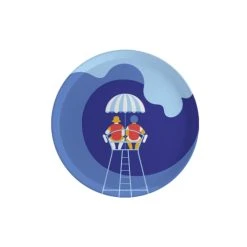 Atomic Soda Plateau Rond En Bois Vague 35 Cm